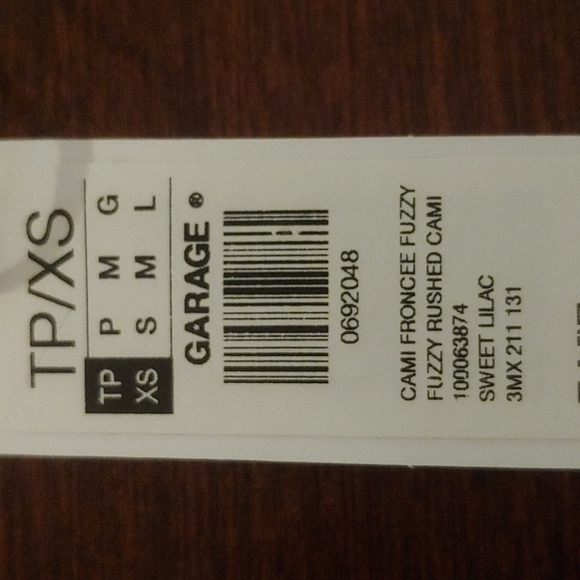 NWT Garage Fuzzy Cami - Picture 5 of 5